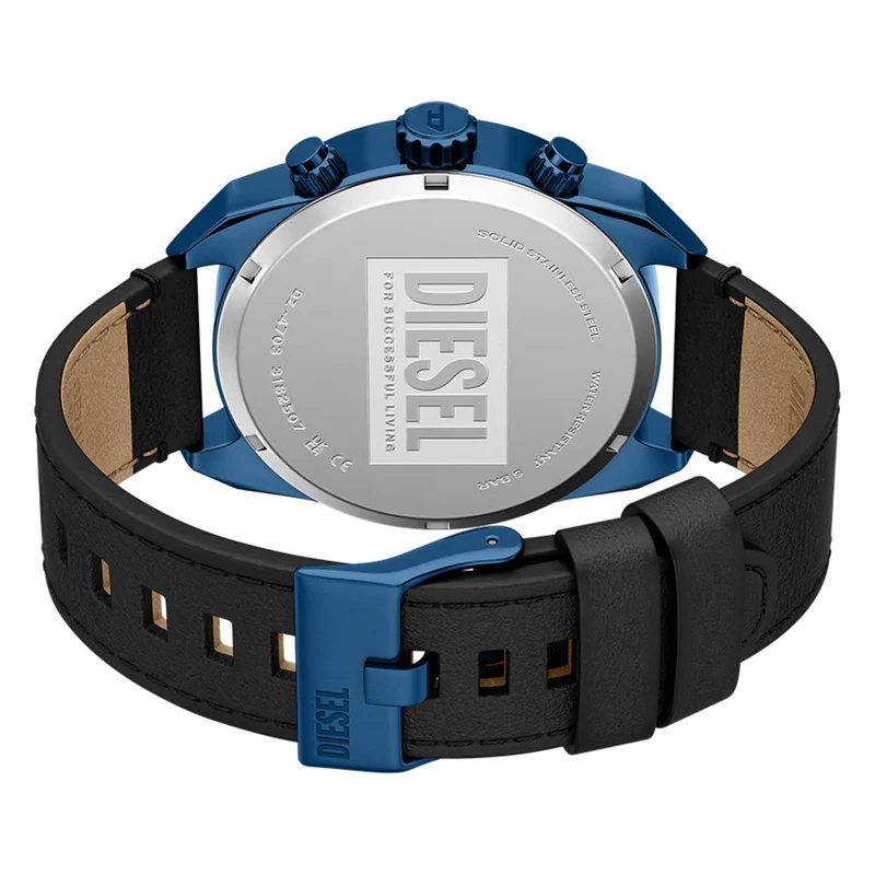 Diesel Spiked Round Dark Blue Dial Watch DZ4703