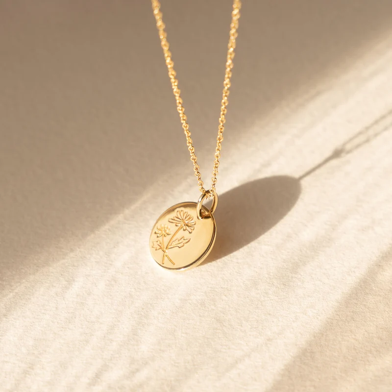 Violet Hamden Venus 925 Sterling Silberne Vergoldete Halskette mit Geburtsblume VH340025-JUN