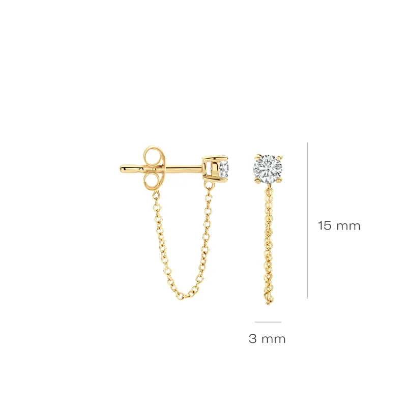 Blush 14 Karat Golden Ear Studs 7345YZI