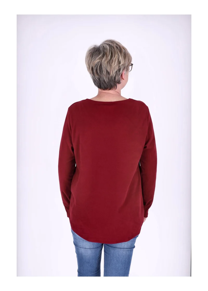 Splash of Color Damen Shirt Veloursoptik