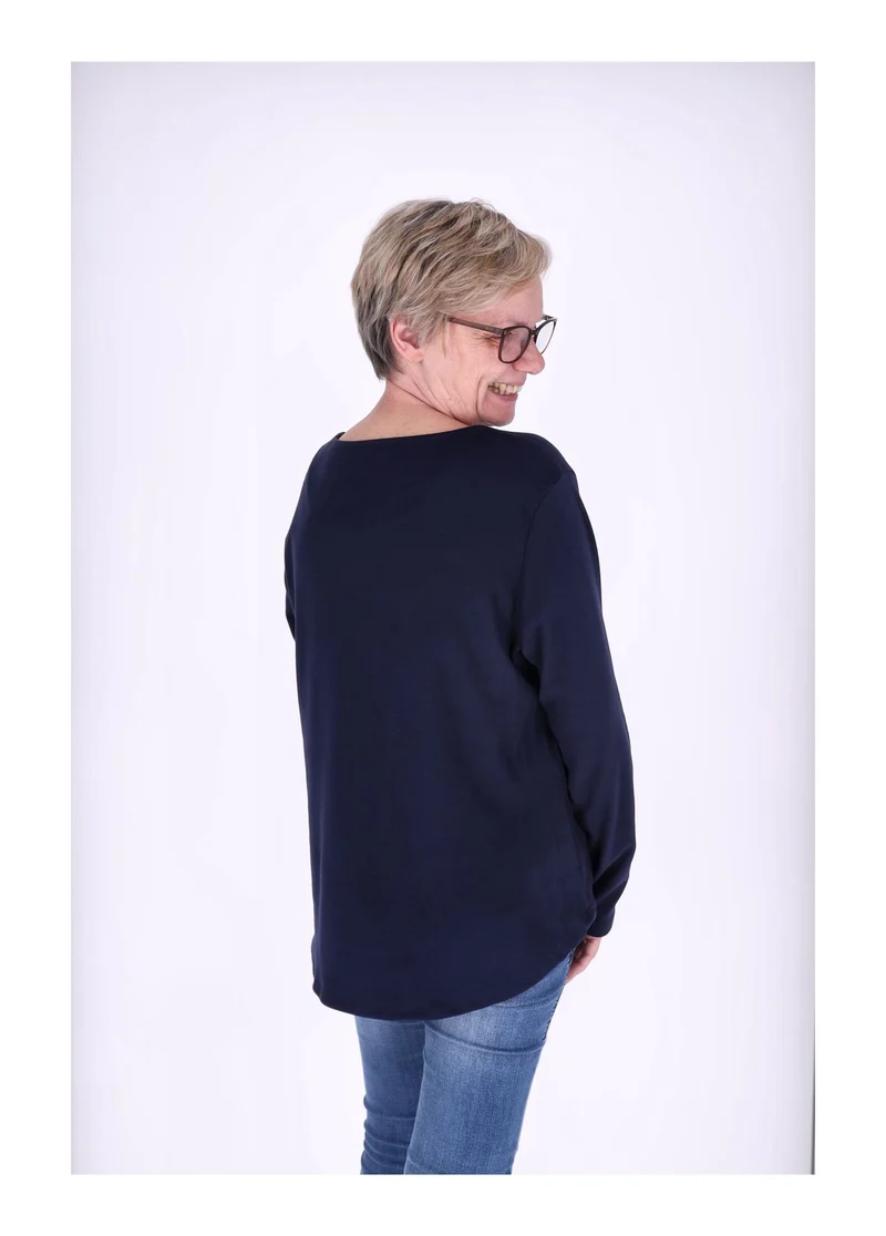 Splash of Color Damen Shirt Veloursoptik