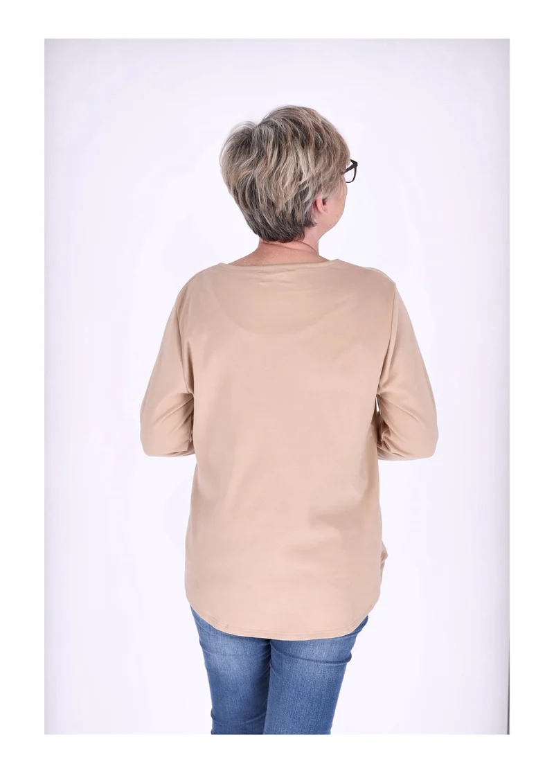 Splash of Color Damen Shirt Veloursoptik