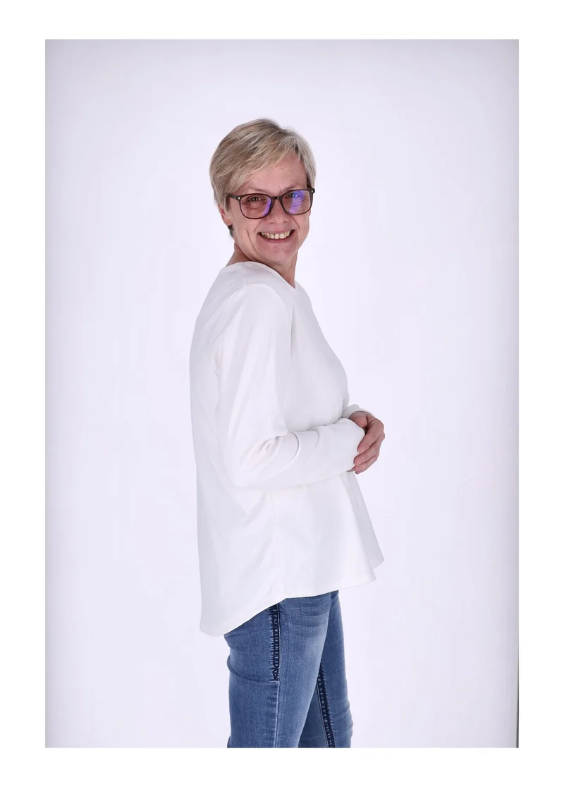Splash of Color Damen Shirt Veloursoptik