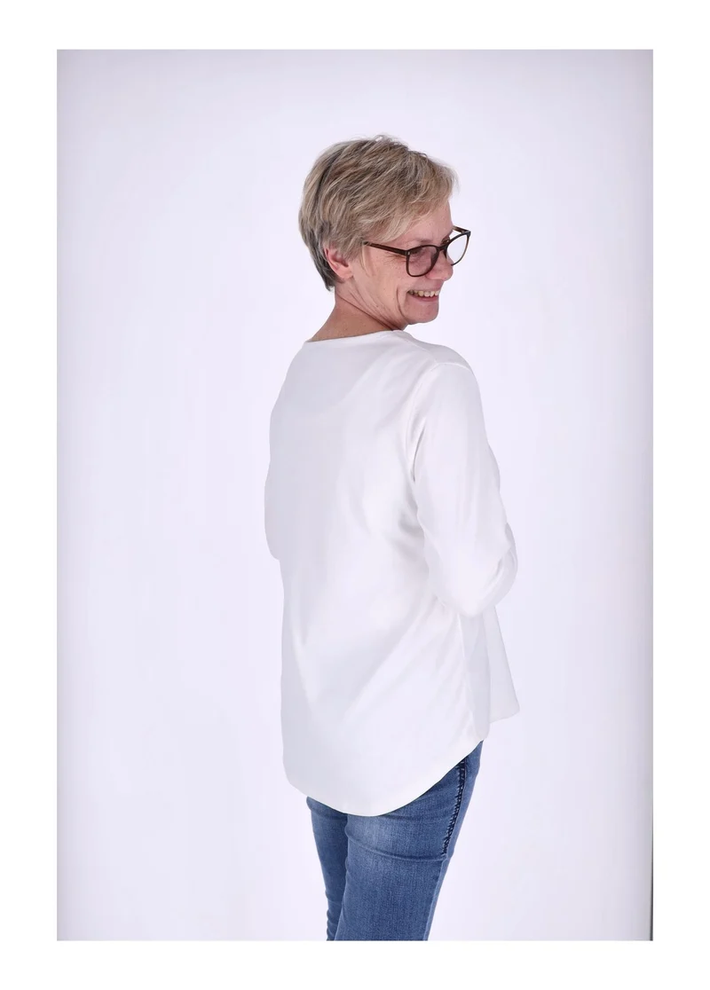 Splash of Color Damen Shirt Veloursoptik