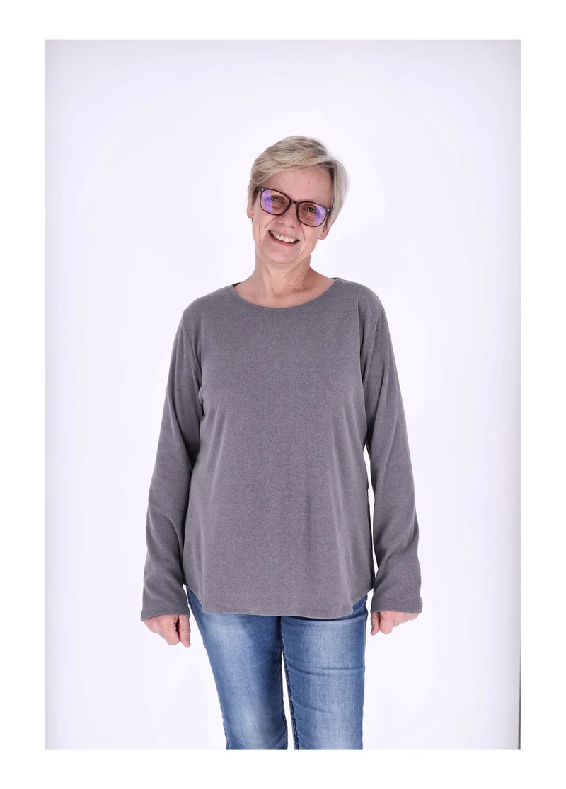Splash of Color Damen Shirt Veloursoptik