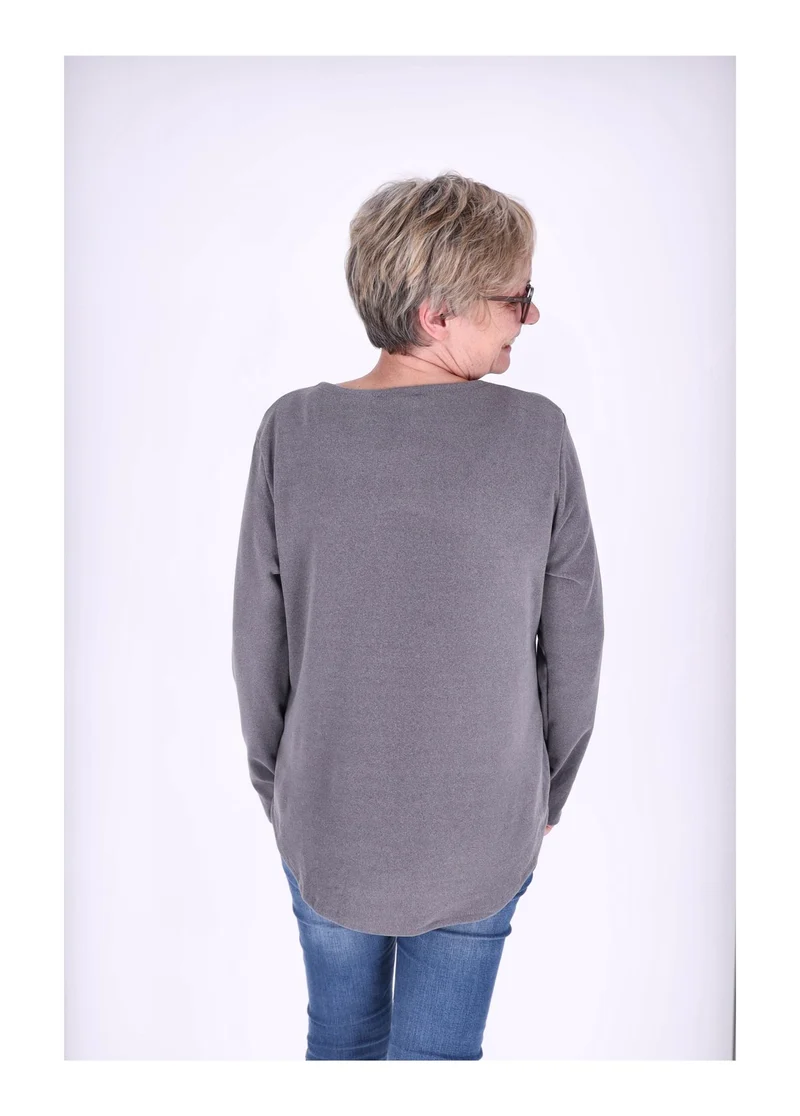 Splash of Color Damen Shirt Veloursoptik
