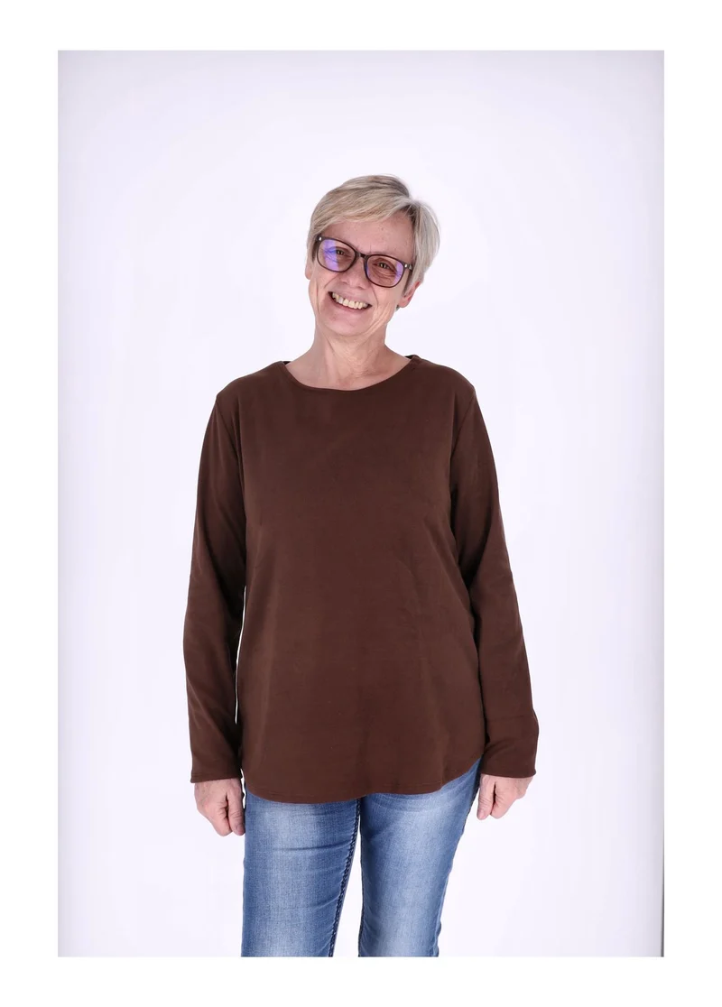 Splash of Color Damen Shirt Veloursoptik