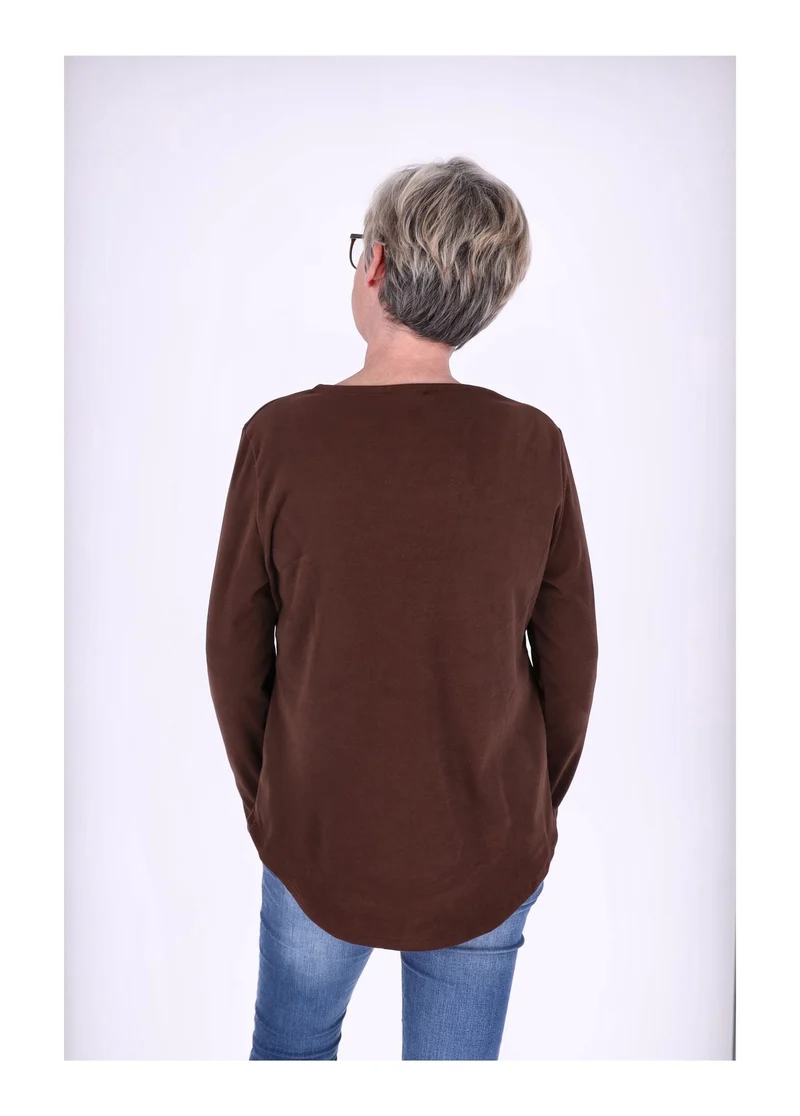 Splash of Color Damen Shirt Veloursoptik