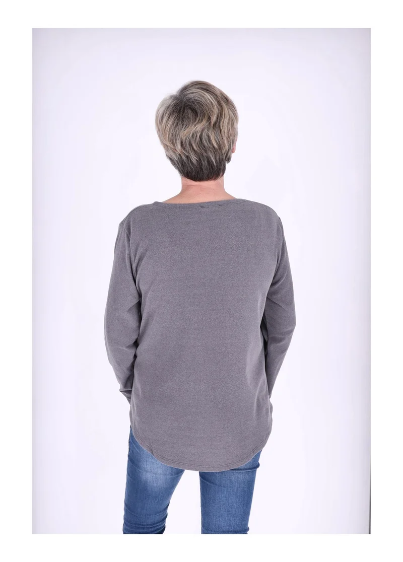 Splash of Color Damen Shirt Veloursoptik