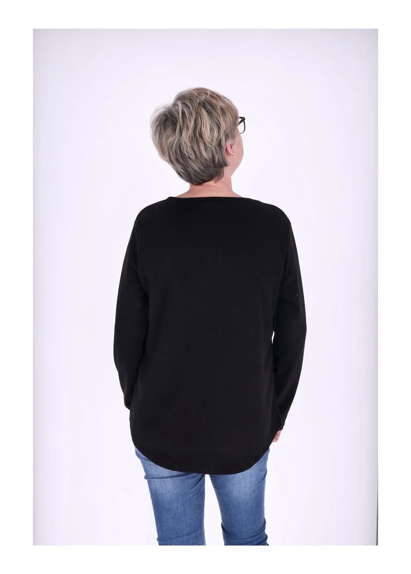 Splash of Color Damen Shirt Veloursoptik