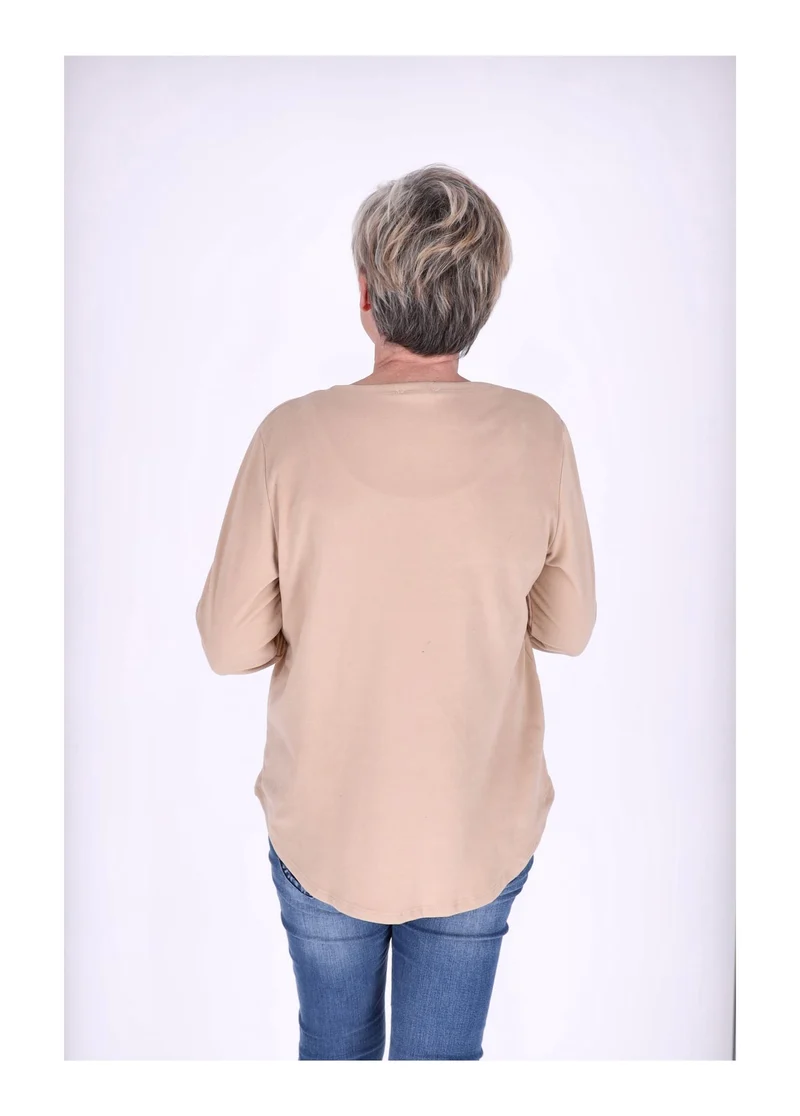 Splash of Color Damen Shirt Veloursoptik
