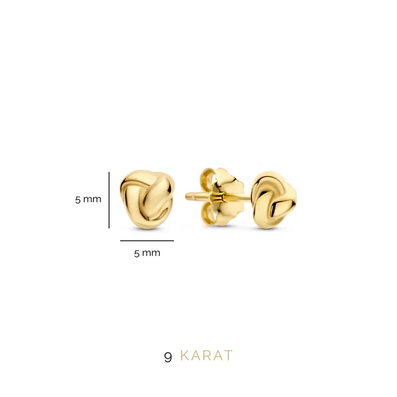 Beloro Jewels Della Spiga damen Ohrknöpfe 375 Gold BO360034