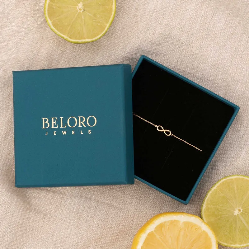 Beloro Jewels Monte Napoleone Stella 9 karat gold hoop earrings with zirconia BO360087