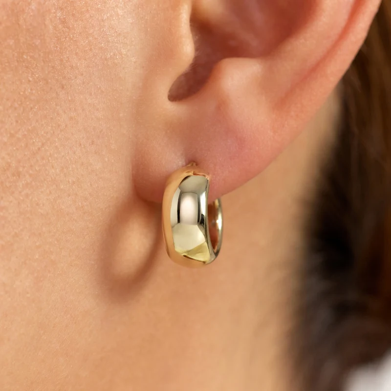 Beloro Jewels Della Spiga Susana 9 karat gold hoop earring (10 mm) BO360099