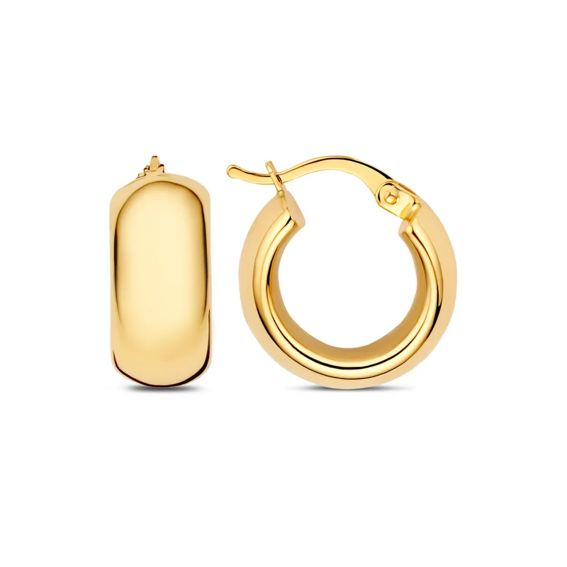 Beloro Jewels Della Spiga Susana 9 karat gold hoop earring (10 mm) BO360099